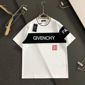 「#4258」Givenchy Spring and Summer Latest Classic Splicing Embroidery T-shirt