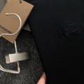 「#4259」Burberry Black plaid embroidery combines knight embroidery exquisite craftsmanship T-shirt