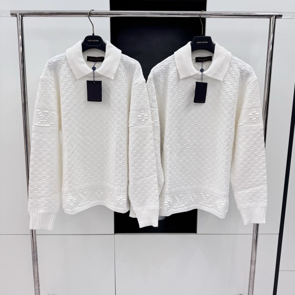 「#4261」Louis Vuitton 2023FW Checkerboard Embossed Sweater