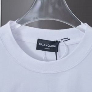 「#4263」Balenciaga SpringSummer new fur patch frog glue logo hot stamping T-shirt