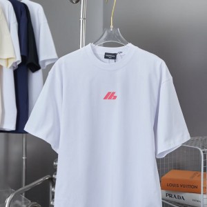「#4263」Balenciaga SpringSummer new fur patch frog glue logo hot stamping T-shirt
