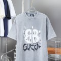 「#4264」Balenciaga SpringSummer New Joint Lettering Distressed Graffiti Printed T-shirt