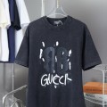 「#4264」Balenciaga SpringSummer New Joint Lettering Distressed Graffiti Printed T-shirt