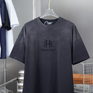 「#4265」Balenciaga SpringSummer New Suede BB + Hot Diamond T-shirt