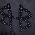 「#4265」Balenciaga SpringSummer New Suede BB + Hot Diamond T-shirt