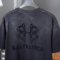 「#4265」Balenciaga SpringSummer New Suede BB + Hot Diamond T-shirt