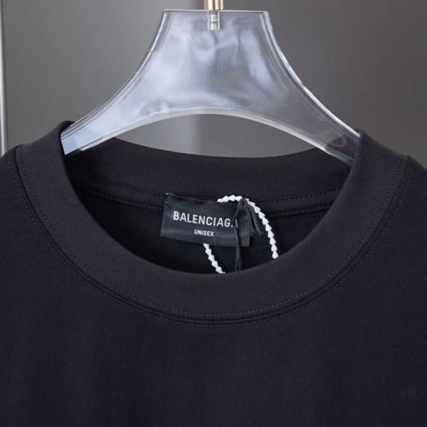 Balenciaga SpringSummer New Style Graffiti Hand-painted Letters Logo Printed T-shirt
