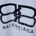 「#4267」Balenciaga SpringSummer New Flocked Letter Logo Printed T-shirt