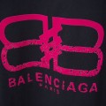 「#4267」Balenciaga SpringSummer New Flocked Letter Logo Printed T-shirt