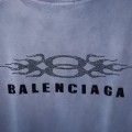 「#4268」Balenciaga SpringSummer New Flame Hot Diamond T-shirt