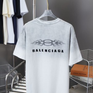 「#4269」Balenciaga SpringSummer New Flame Hot Diamond T-shirt