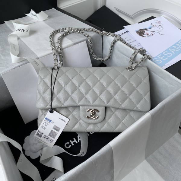 「#1153」Chanel Classic Flap Bag A01113, Top Quality, Medium Size: 23cm