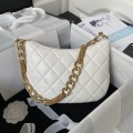 「#1178」Chanel 22 3A Small Hobo Sheepskin Underarm Bag AS4220 Tassel Hardware, Top Quality 17.5 * 24 * 6cm