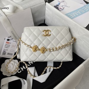 「#1183」​Chanel 23A Golden Little Lion Chain Bag AP3429, Top Quality   Size: 19 * 13 * 8cm