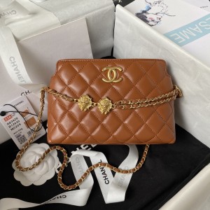 「#1184」​Chanel 23A Golden Little Lion Chain Bag AP3429, Top Quality   Size: 19 * 13 * 8cm
