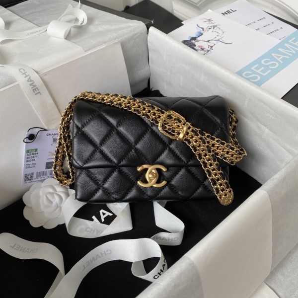 「#1209」Chanel 23S Underarm Bag AS3984, Top Quality    SIZE: 12 * 18 * 10cm