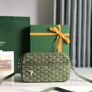 「#1212」Goyard 2023 brand new Khaki Green Cap-Vert camera bag Size: 22 * 13 * 6.5cm