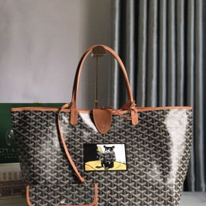 「#1218」Goyard Saint Louis GM special painted Dou style shopping bag