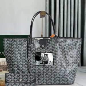 「#1220」Goyard Saint Louis GM special painted Dou style shopping bag