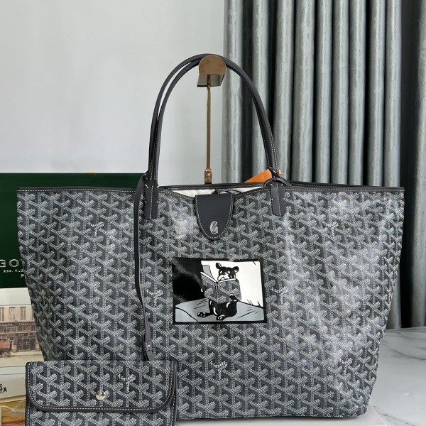 Goyard Saint Louis GM special painted Dou style shopping bag