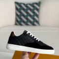 「#4302」Louis Vuitton Leather dark concave printed board shoes