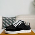 「#4302」Louis Vuitton Leather dark concave printed board shoes