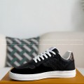 「#4302」Louis Vuitton Leather dark concave printed board shoes