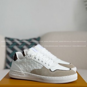 「#4303」Louis Vuitton Leather dark concave printed board shoes