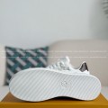 「#4303」Louis Vuitton Leather dark concave printed board shoes