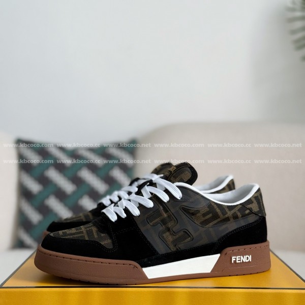 FENDI cowhide casual low-top plank shoes