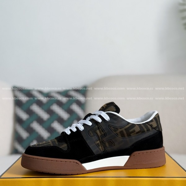 FENDI cowhide casual low-top plank shoes