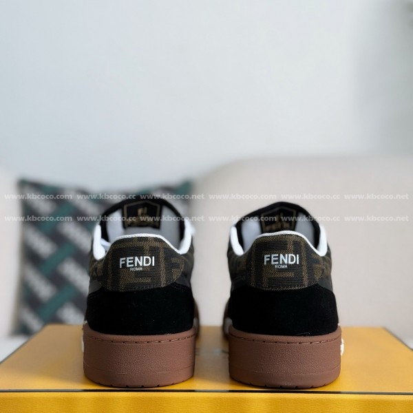FENDI cowhide casual low-top plank shoes