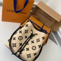 「#1278」Louis Vuitton's New Lafite Cotton Embroidery N É ONO É Bucket Bag M23080 Size: 26 * 26 * 17.5cm