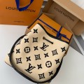 「#1278」Louis Vuitton's New Lafite Cotton Embroidery N É ONO É Bucket Bag M23080 Size: 26 * 26 * 17.5cm