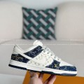 「#4326」Louis Vuitton x Nike Dunk Cowboy low-top plank shoes
