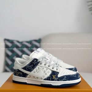 「#4326」Louis Vuitton x Nike Dunk Cowboy low-top plank shoes