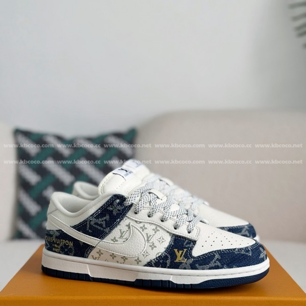 「#4326」Louis Vuitton x Nike Dunk Cowboy low-top plank shoes