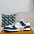 「#4326」Louis Vuitton x Nike Dunk Cowboy low-top plank shoes