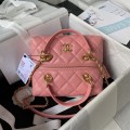 「#1283」Chanel 23A Premium Handmade Sheepskin Portable Lunch Box Bag AS4201, Top Quality Size: 17 * 21 * 5.5