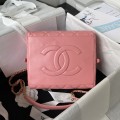 「#1283」Chanel 23A Premium Handmade Sheepskin Portable Lunch Box Bag AS4201, Top Quality Size: 17 * 21 * 5.5