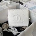 「#1284」Chanel 23A Premium Handmade Sheepskin Portable Lunch Box Bag AS4201, Top Quality Size: 17 * 21 * 5.5