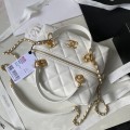 「#1284」Chanel 23A Premium Handmade Sheepskin Portable Lunch Box Bag AS4201, Top Quality Size: 17 * 21 * 5.5