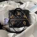 「#1285」Chanel 23A Premium Handmade Sheepskin Portable Lunch Box Bag AS4201, Top Quality  Size: 17 * 21 * 5.