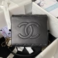 「#1285」Chanel 23A Premium Handmade Sheepskin Portable Lunch Box Bag AS4201, Top Quality  Size: 17 * 21 * 5.