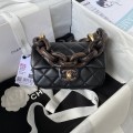 「#1286」Chanel 23A Dakar Advanced Handicraft Workshop Peach Wood Limited CF Mini AS4165, Top Quality