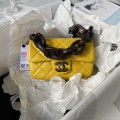 「#1287」Chanel 23A Dakar Advanced Handicraft Workshop Peach Wood Limited CF Mini AS4165, Top Quality