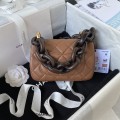 「#1288」Chanel 23A Dakar Advanced Handicraft Workshop Peach Wood Limited CF Mini AS4165, Top Quality