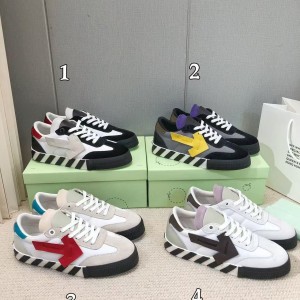 「#4416」Off-White color-blocked arrows with geometric patterns, multi-color matching, sneakers