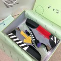 「#4416」Off-White color-blocked arrows with geometric patterns, multi-color matching, sneakers