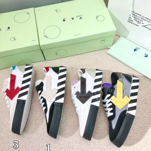 「#4416」Off-White color-blocked arrows with geometric patterns, multi-color matching, sneakers